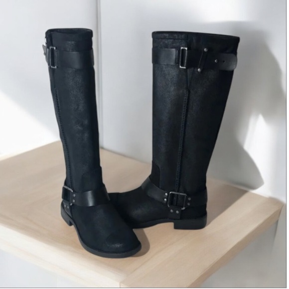 NEW Ugg- Dree Leather Knee High Boots - Picture 1 of 11